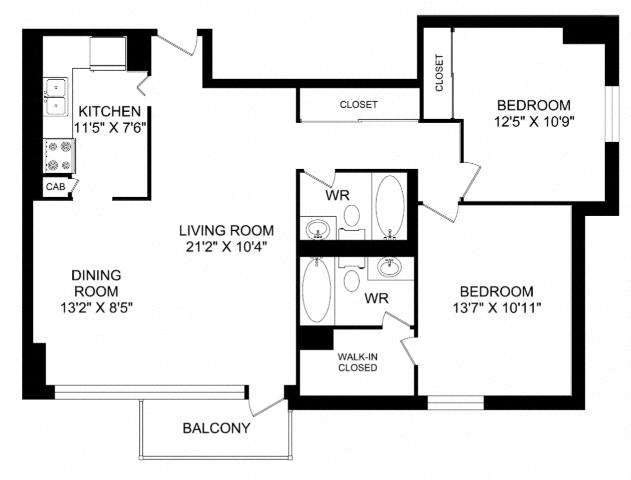 Floor plan layout diagram for 2G